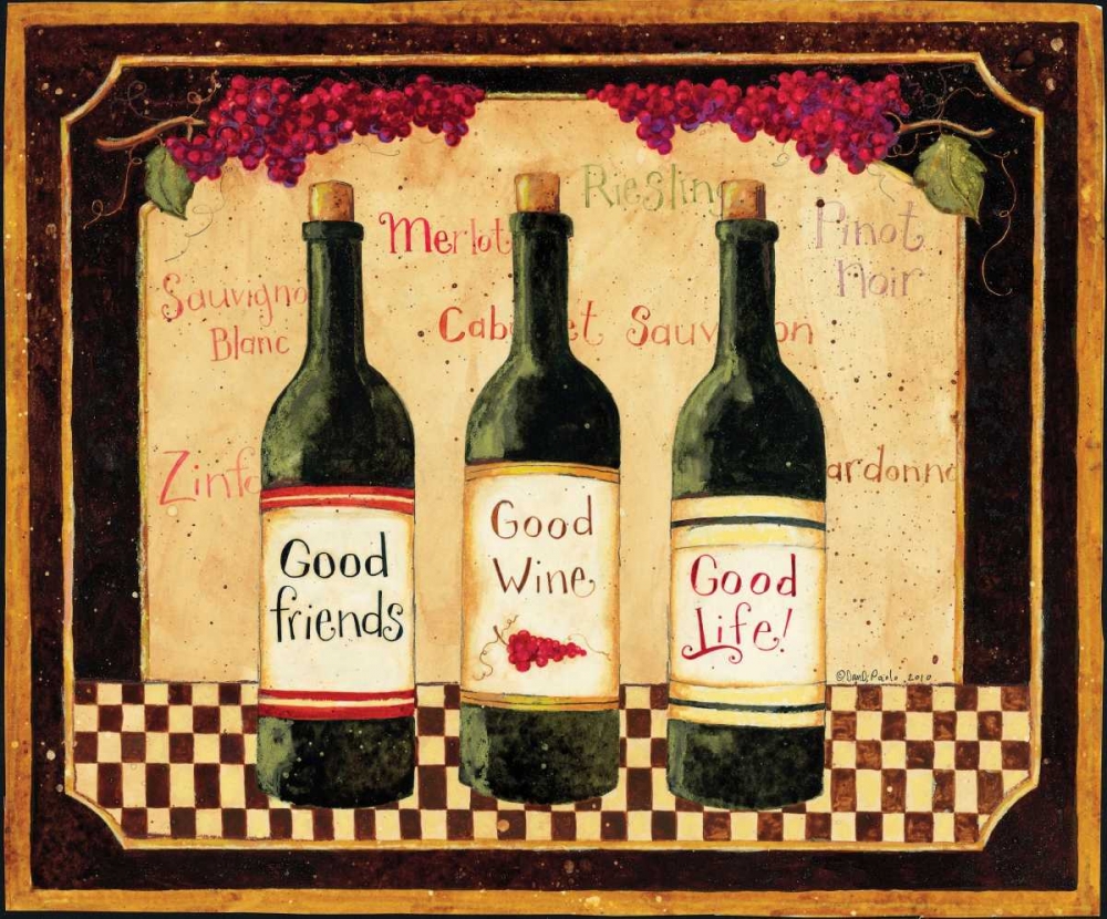 Art Print: Good Wine