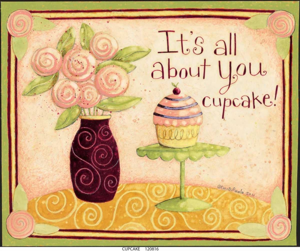 Wall art: Cupcake, by DiPaolo, Dan