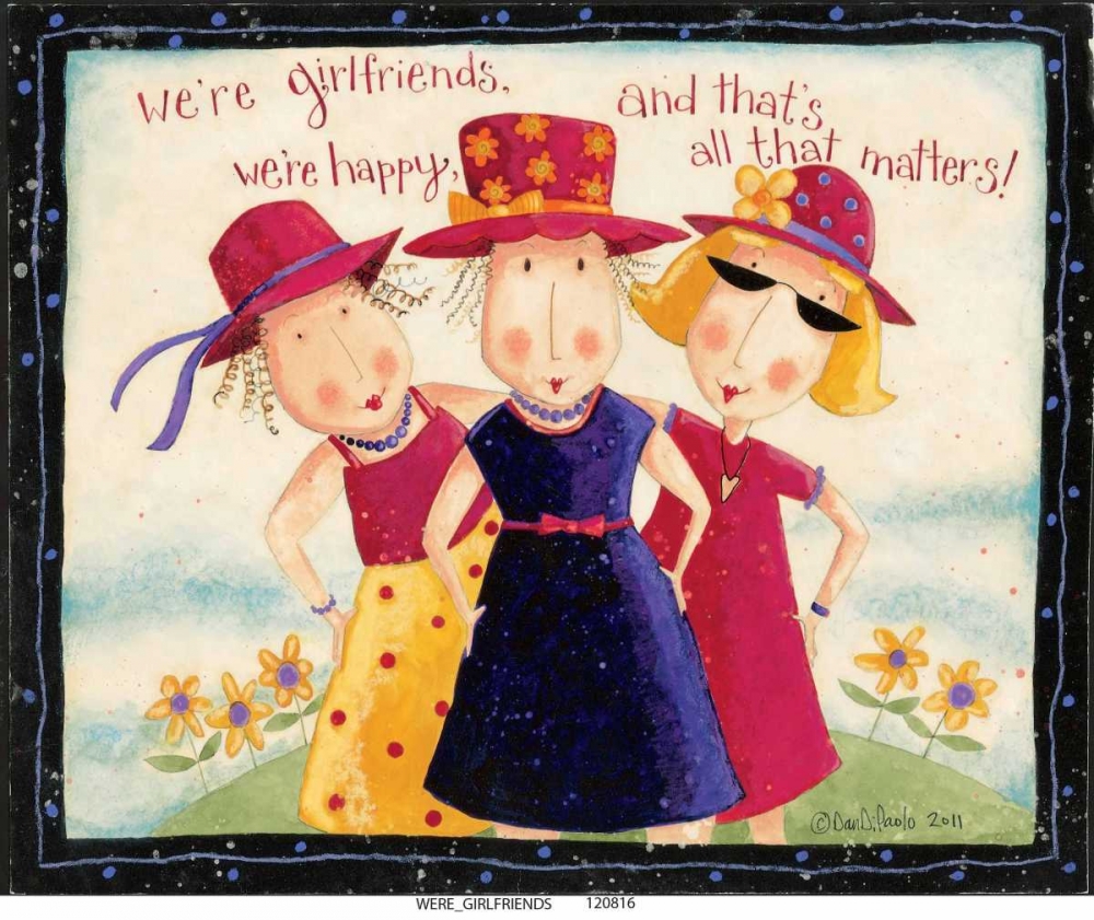 Wall art: Girld Friends, by DiPaolo, Dan