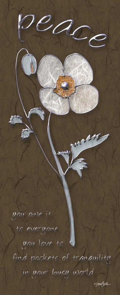 Wall Art Painting id:74904, Name: Peace Poppy, Artist: Stimson, Diane