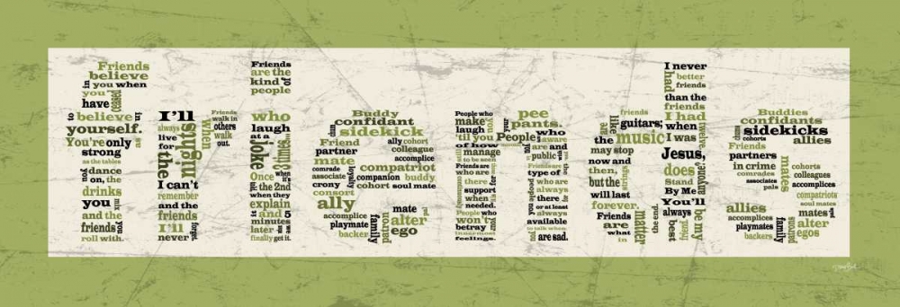 Wall Art Painting id:74921, Name: Green Friends, Artist: Stimson, Diane