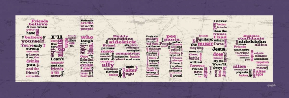 Wall Art Painting id:74920, Name: Purple Friends, Artist: Stimson, Diane