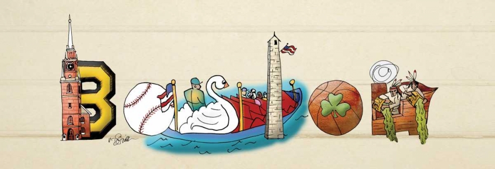 Wall Art Painting id:74958, Name: Boston Sign, Artist: Stimson, Diane