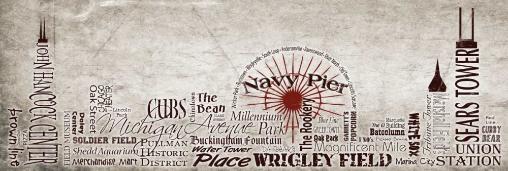 Wall Art Painting id:74967, Name: Chicago Skyline, Artist: Stimson, Diane