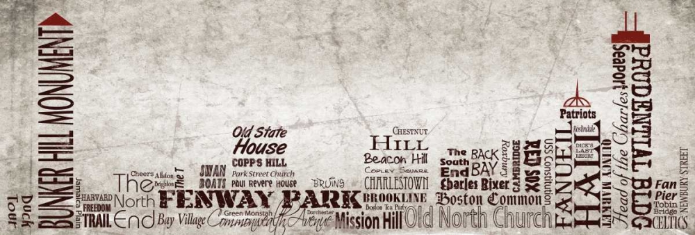 Wall Art Painting id:74969, Name: Boston Skyline, Artist: Stimson, Diane