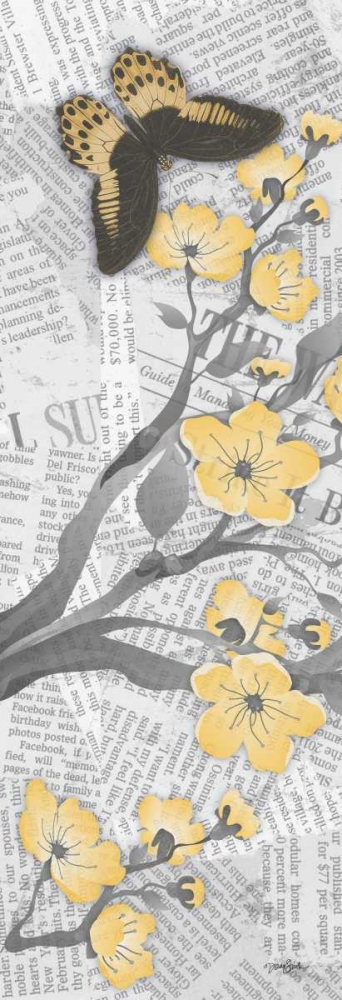 Wall Art Painting id:74987, Name: Cherry Blossom Bflies 1, Artist: Stimson, Diane