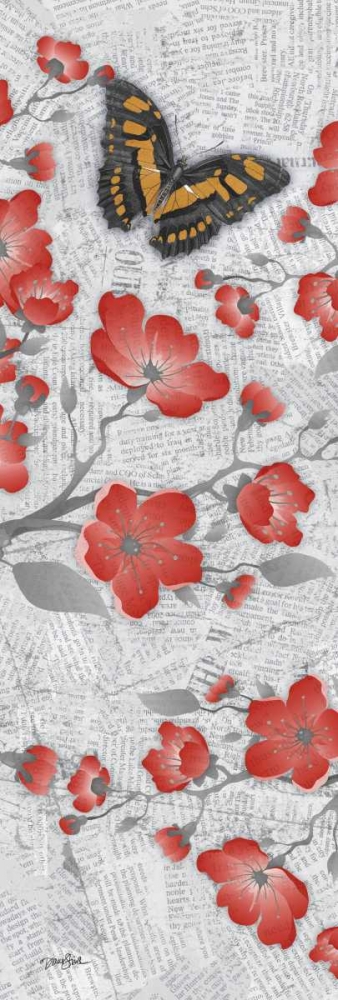 Wall art: Red Cherry Blossom 3, by Stimson, Diane