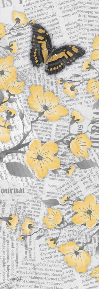 Wall art: Cherry Blossom Bflies 3, by Stimson, Diane