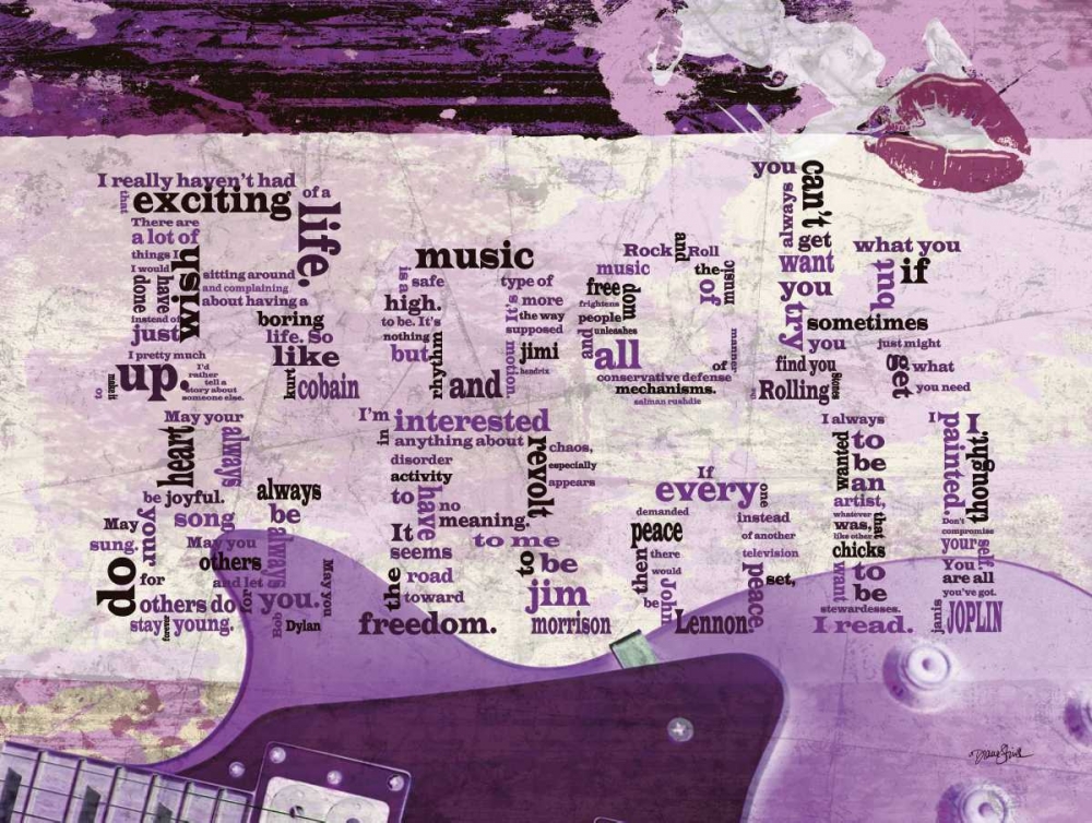 Wall Art Painting id:75062, Name: Rock And Roll Kiss, Artist: Stimson, Diane