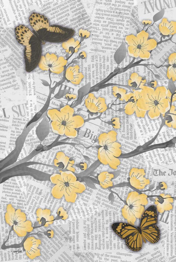 Wall art: Cherry Blossom Bflies A, by Stimson, Diane