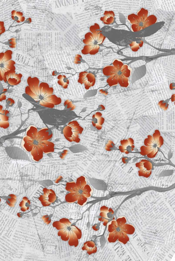 Wall art: Cherry Blossom Birds 2, by Stimson, Diane