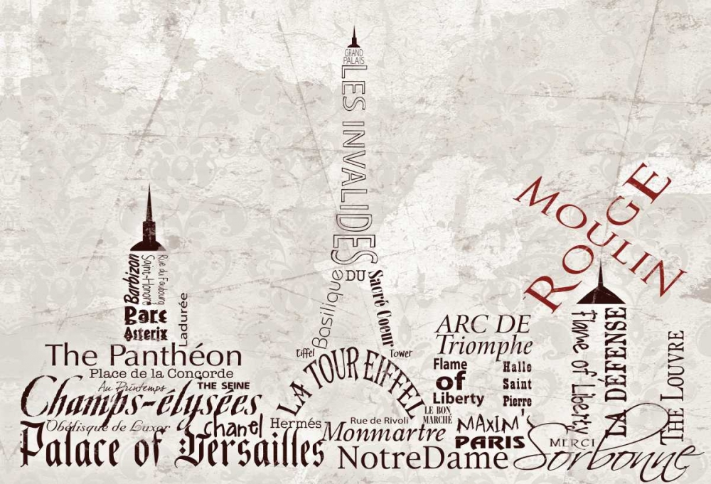 Wall Art Painting id:75196, Name: Paris Skyline, Artist: Stimson, Diane