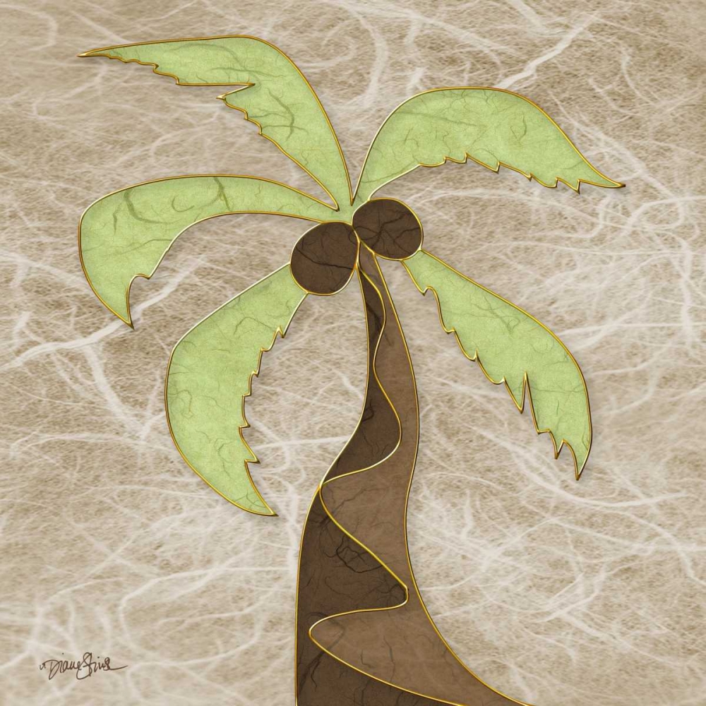 Wall Art Painting id:75271, Name: Calm Palm 2, Artist: Stimson, Diane