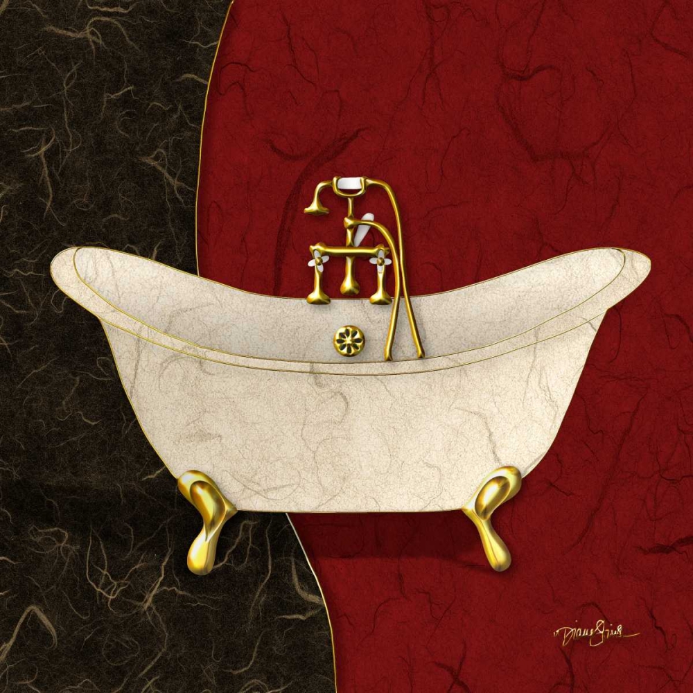 Wall Art Painting id:75297, Name: Clawfoot Red 1, Artist: Stimson, Diane