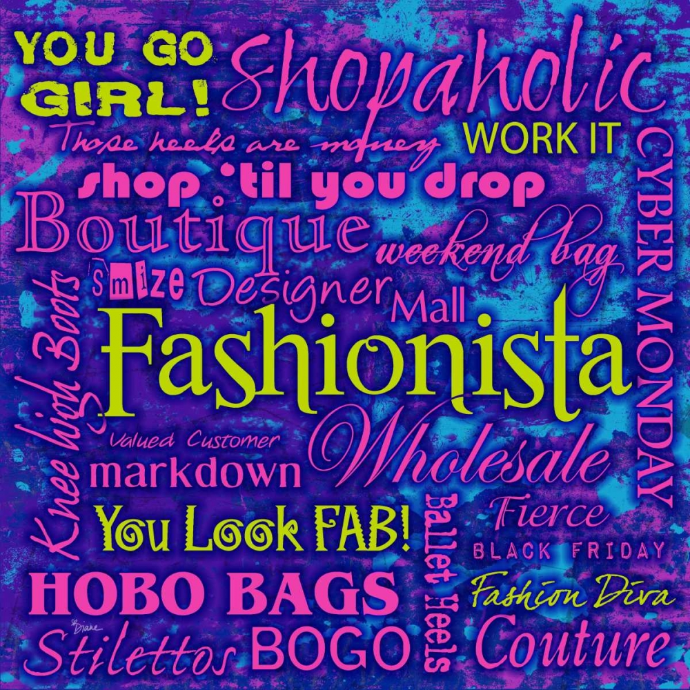 Wall art: Fashionista, by Stimson, Diane