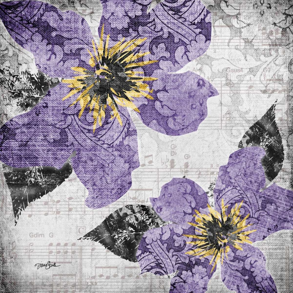 Wall Art Painting id:75538, Name: Flora Symphony 4, Artist: Stimson, Diane