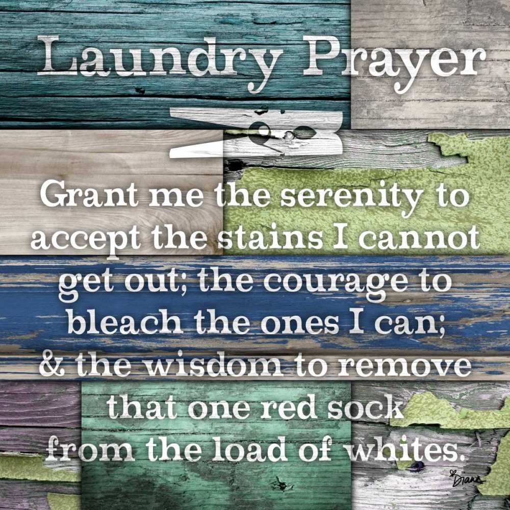 Wall Art Painting id:75587, Name: Laundry Prayer, Artist: Stimson, Diane