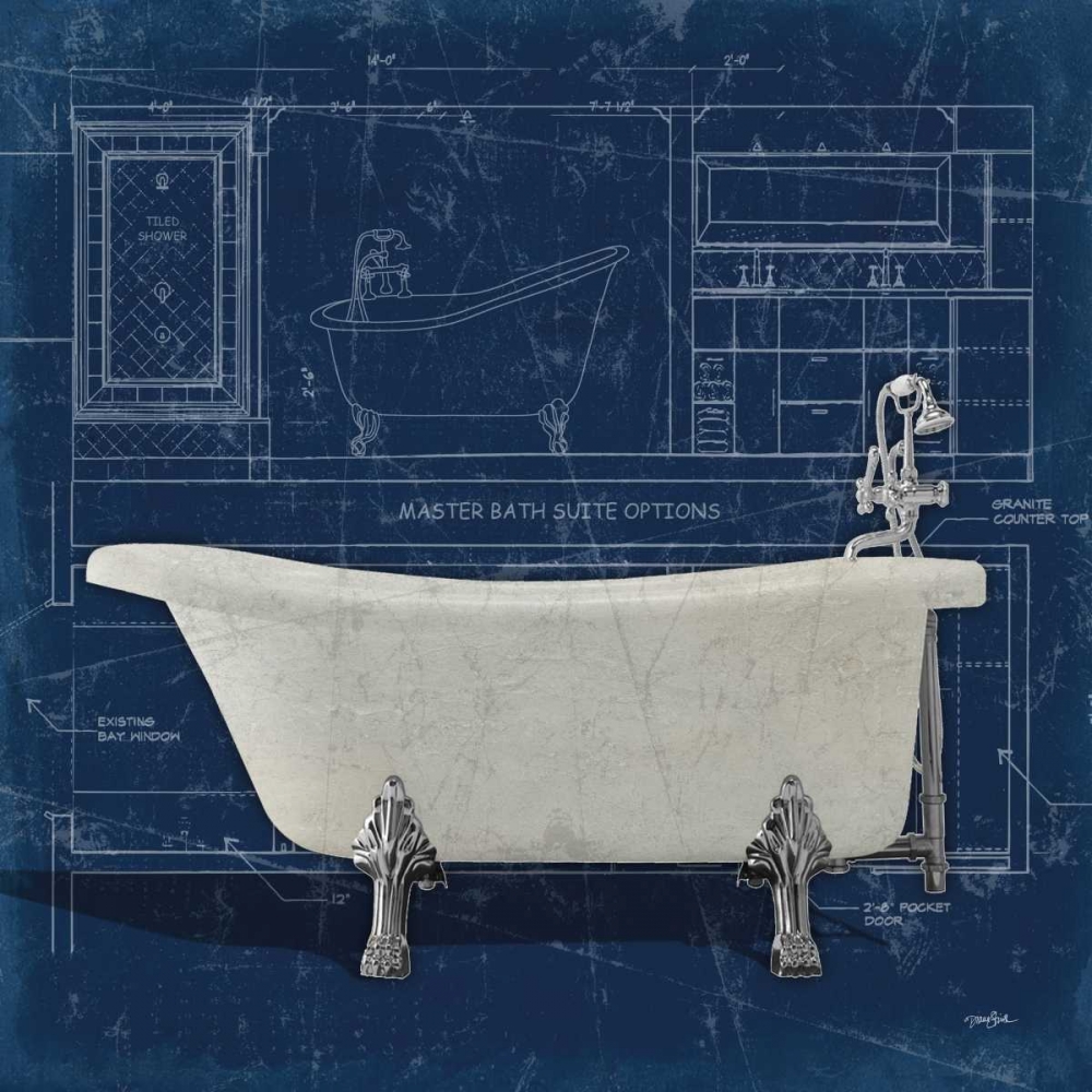 Wall Art Painting id:75589, Name: Bath Blues 1, Artist: Stimson, Diane