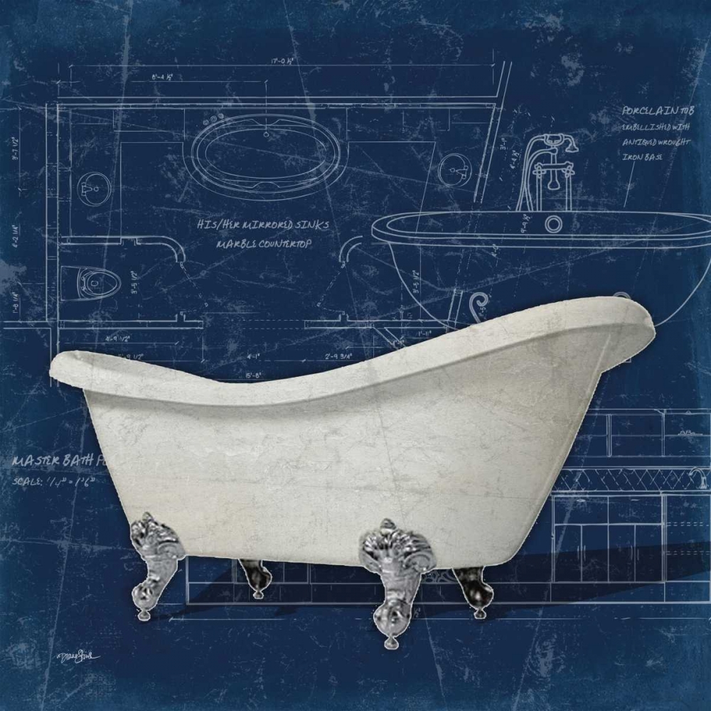 Wall Art Painting id:75591, Name: Bath Blues 2, Artist: Stimson, Diane