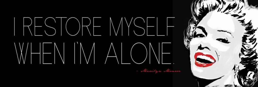 Wall art: When Im Alone, by Rodriquez Jr., Enrique