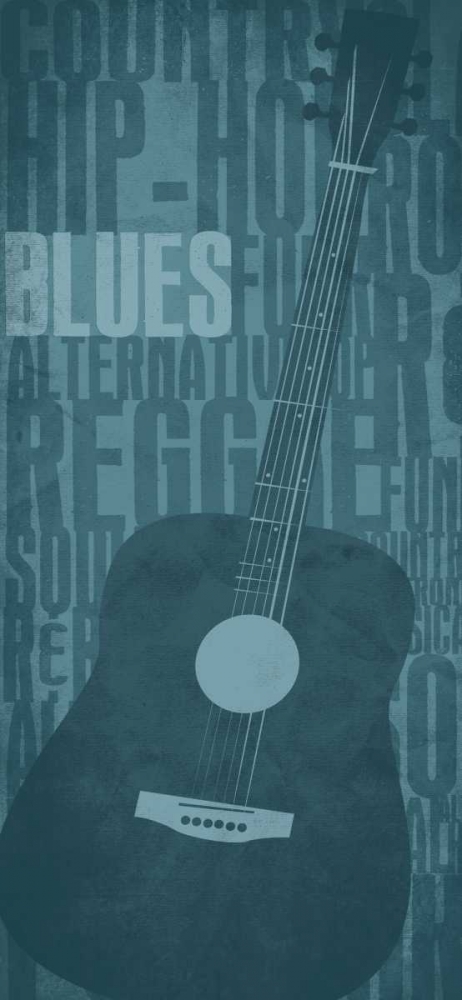 Wall art: Blues, by Rodriquez Jr., Enrique