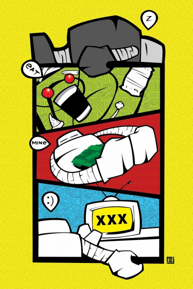 Wall art: Robot, by Rodriquez Jr., Enrique