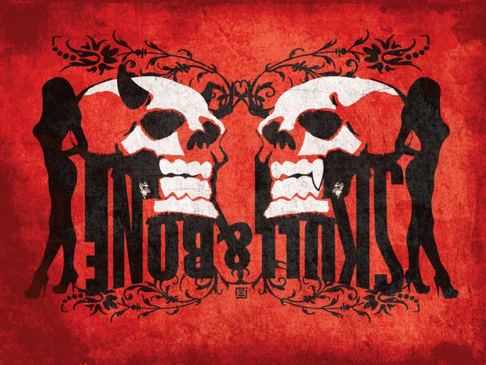 Wall art: Skull and Bones, by Rodriquez Jr., Enrique