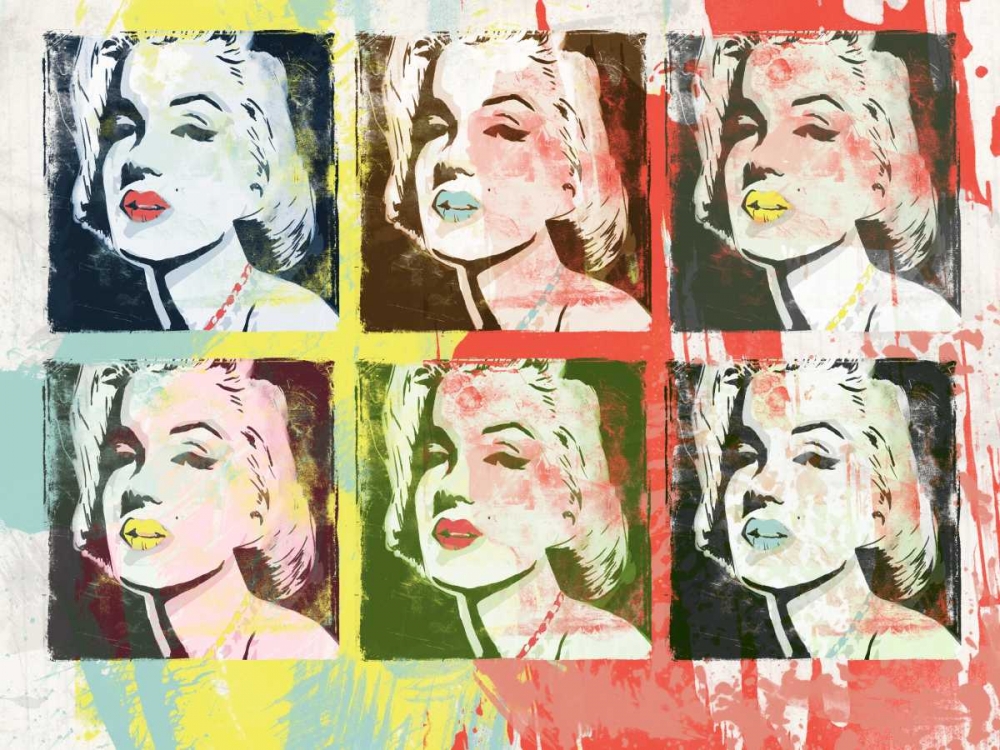 Wall Art Painting id:31480, Name: Monroe Painted A2, Artist: Rodriquez Jr., Enrique