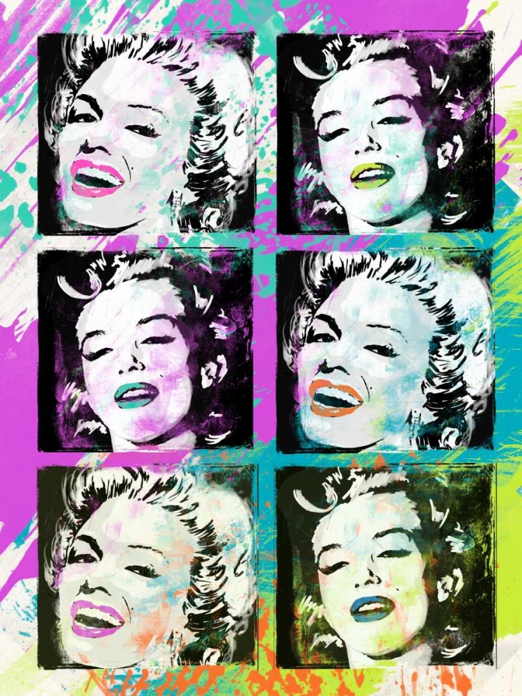 Wall art: Monroe Painted F, by Rodriquez Jr., Enrique