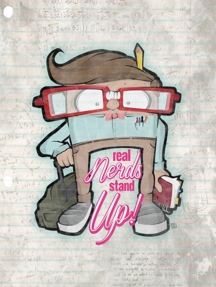 Wall art: Real Nerds, by Rodriquez Jr., Enrique