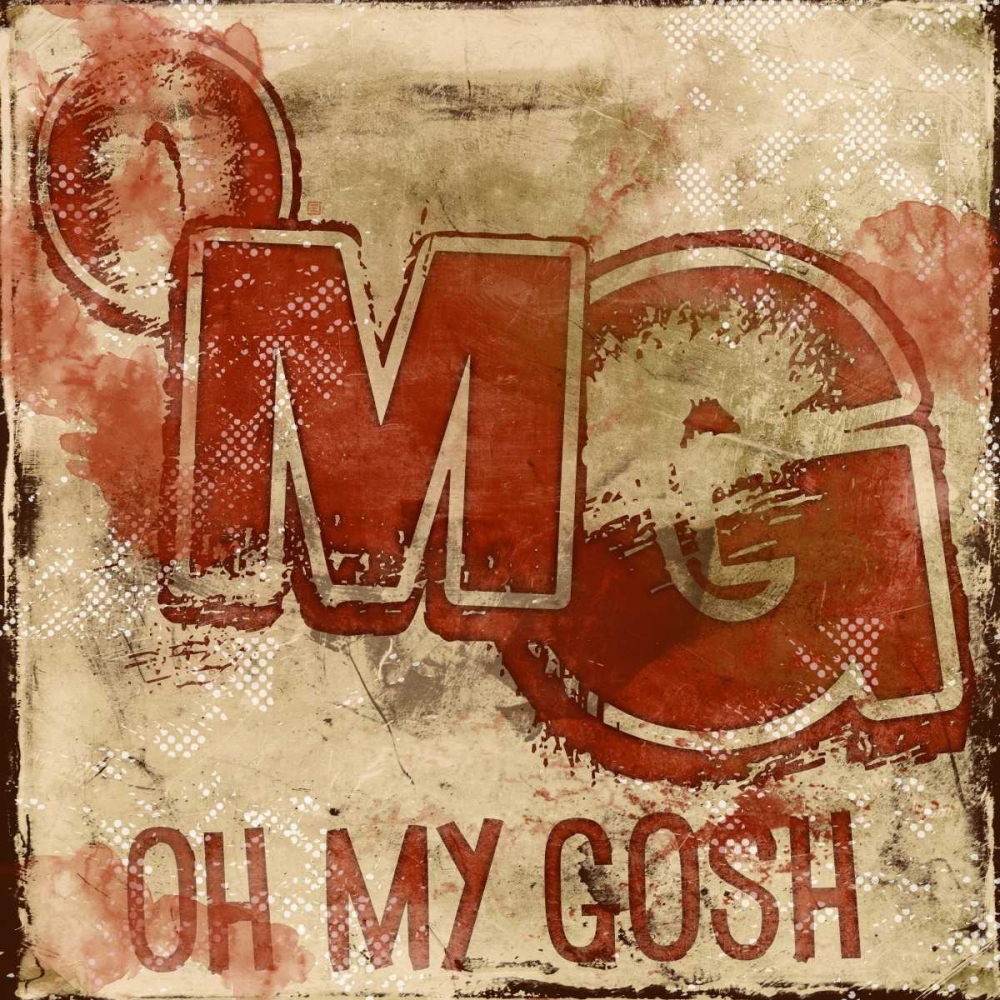 Wall art: OMG B, by Rodriquez Jr., Enrique