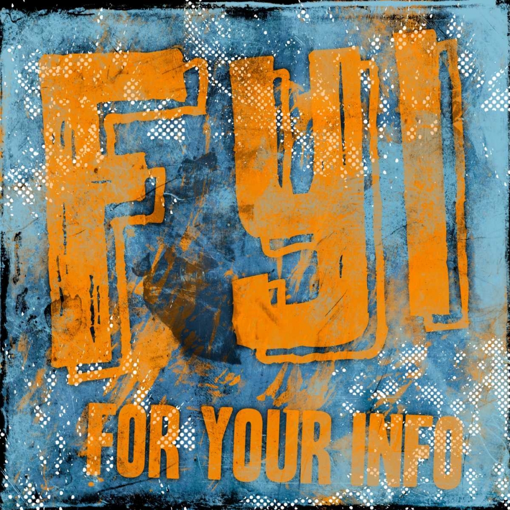 Wall art: FYI C, by Rodriquez Jr., Enrique