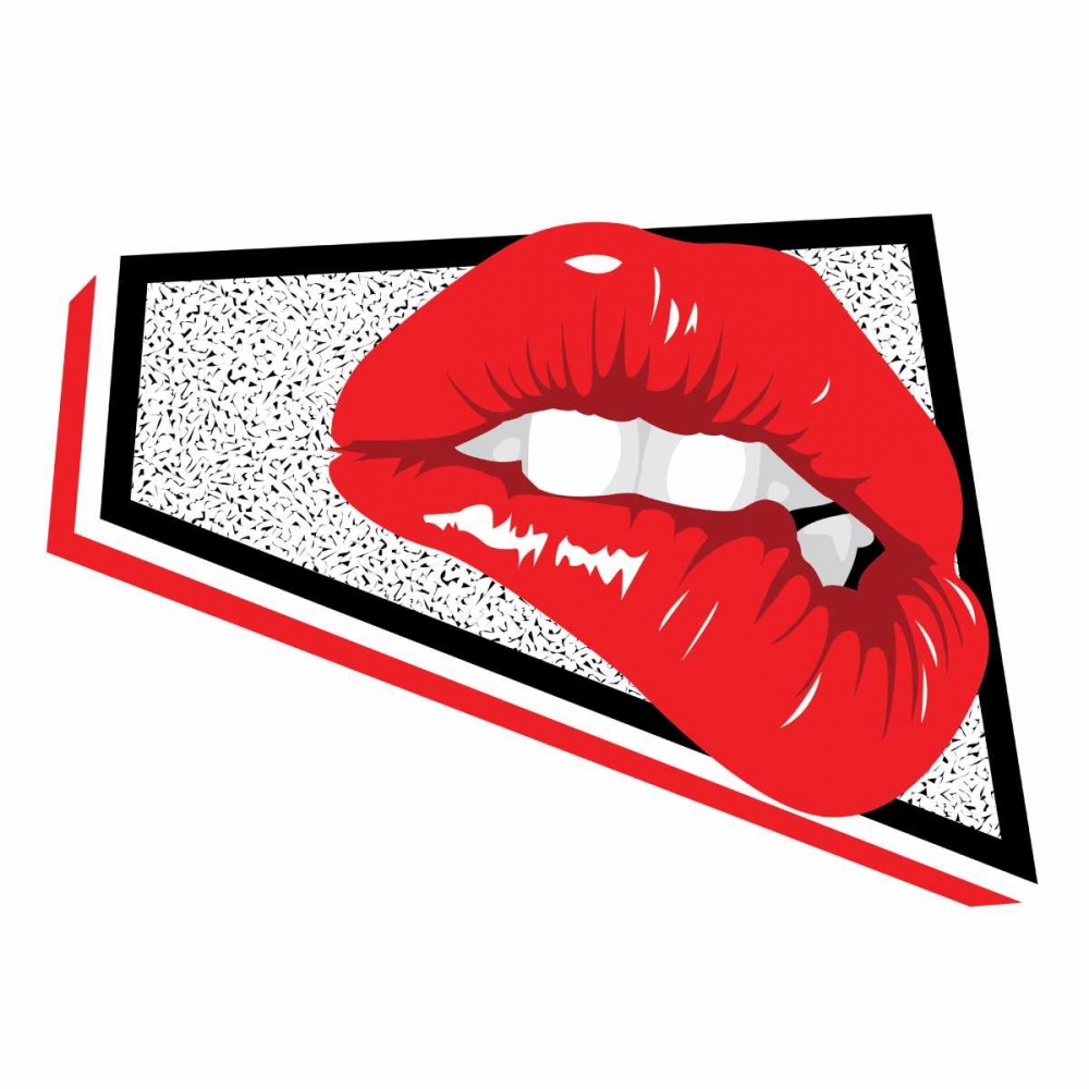 Wall art: Abstract Lip, by Rodriquez Jr., Enrique