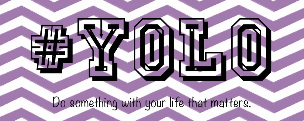 Wall Art Painting id:75661, Name: YOLO, Artist: Gibbons, Lauren