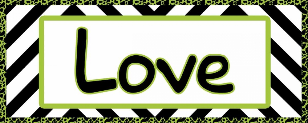 Wall art: Tween Love Green, by Gibbons, Lauren
