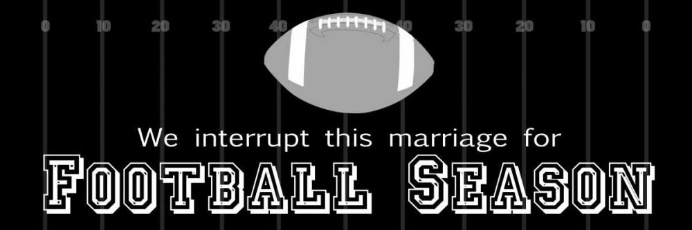 Wall art: Man Cave Football, by Gibbons, Lauren