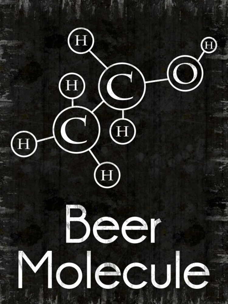 Wall Art Painting id:75863, Name: Beer Molecule Rect, Artist: Gibbons, Lauren