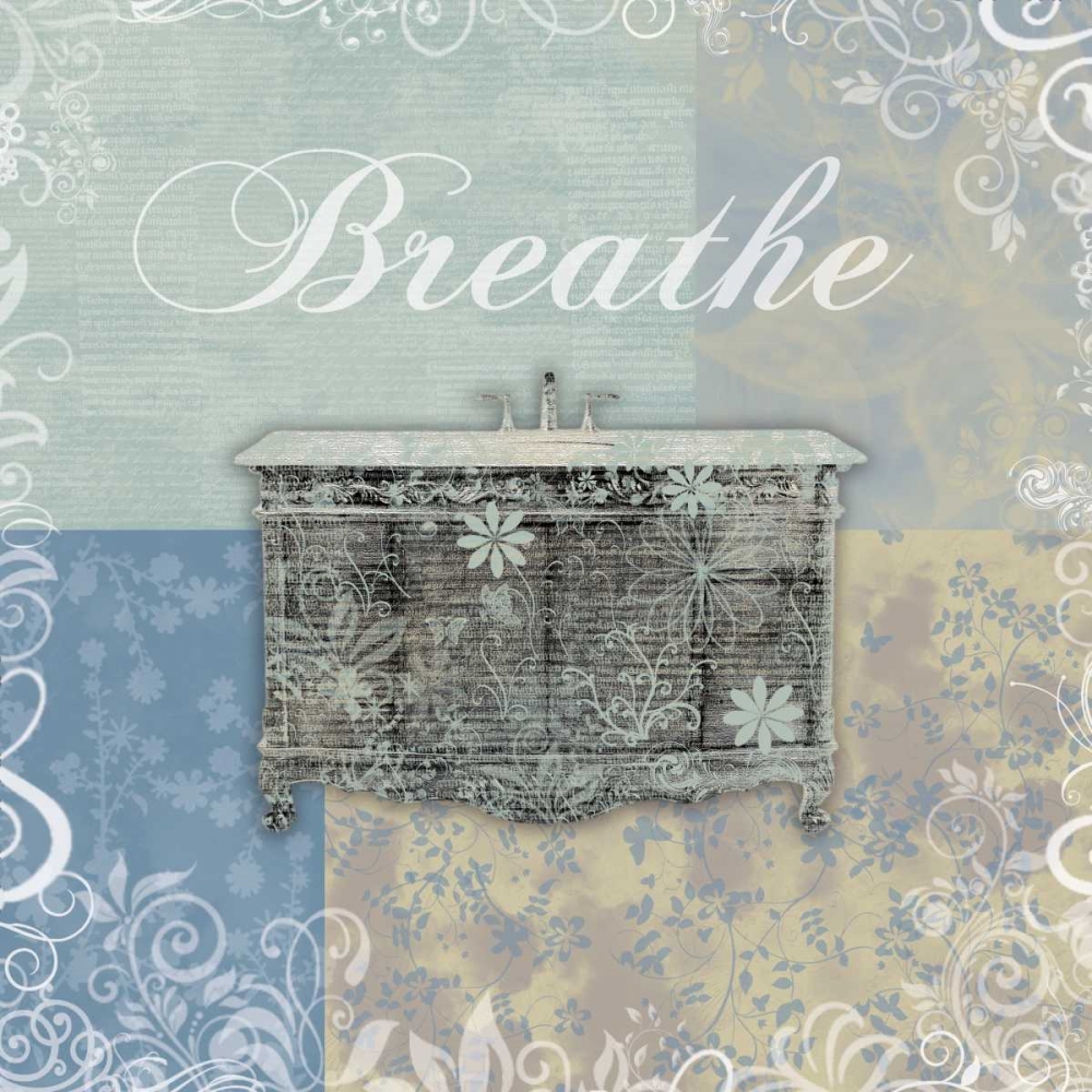 Art Print: Breathe Bath Tub