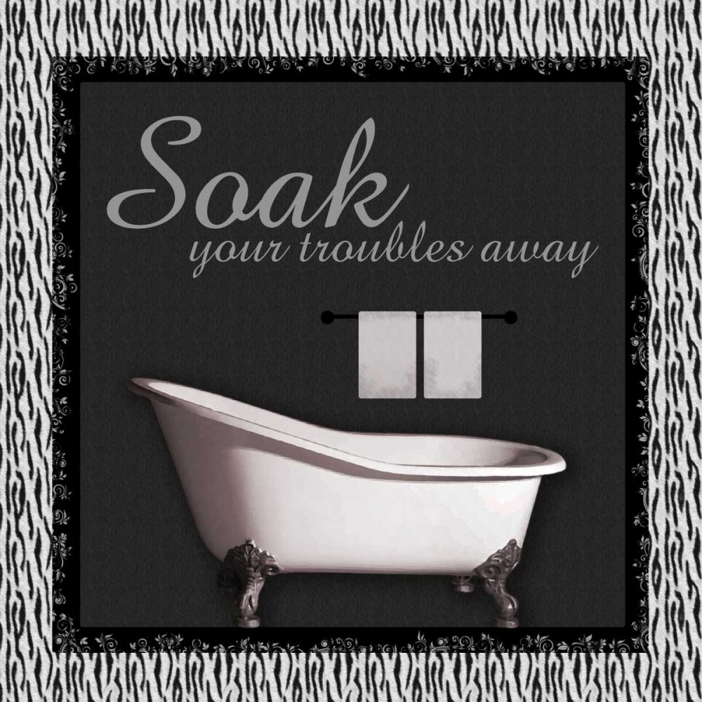 Art Print: BathTub Zebra A