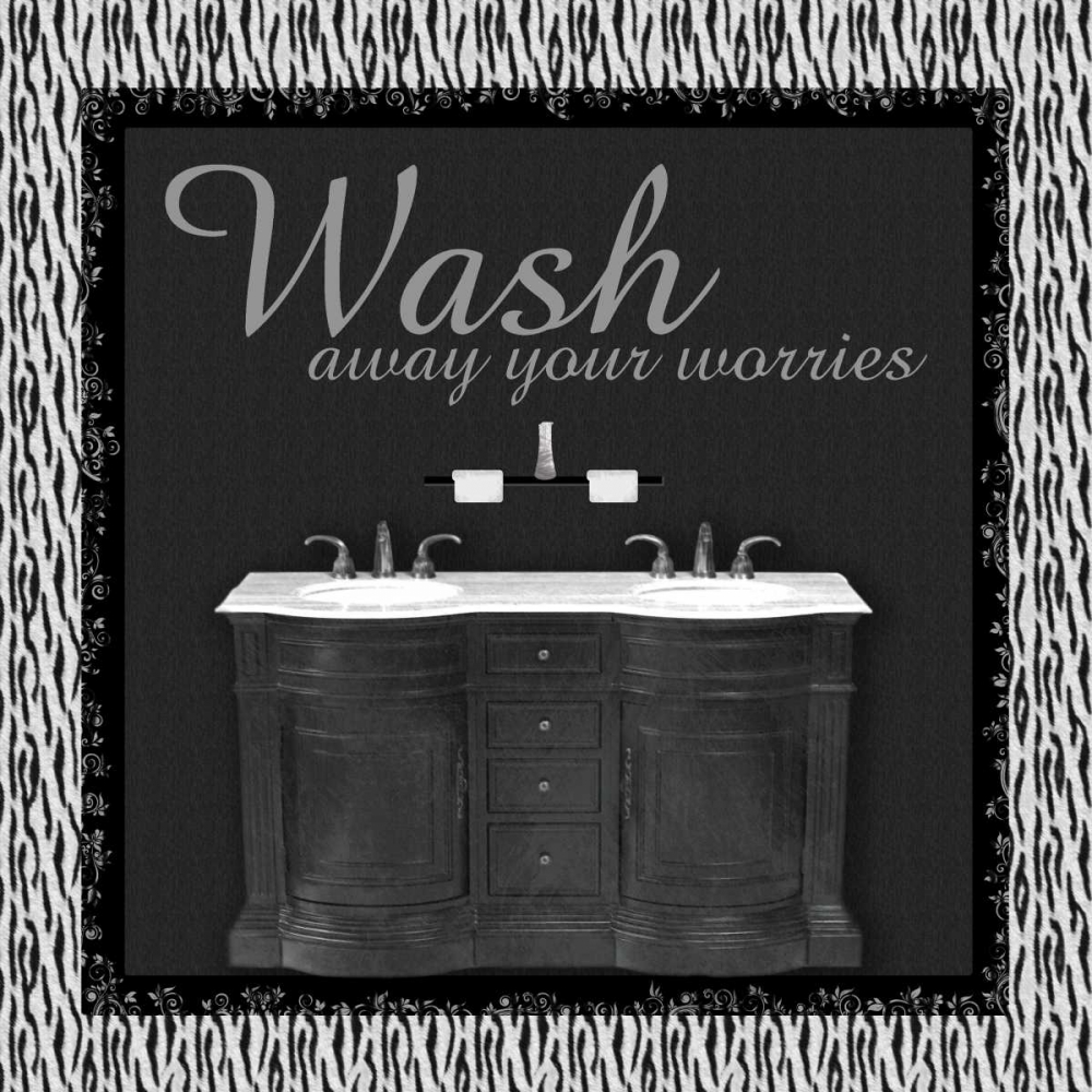 Art Print: Sink Zebra B