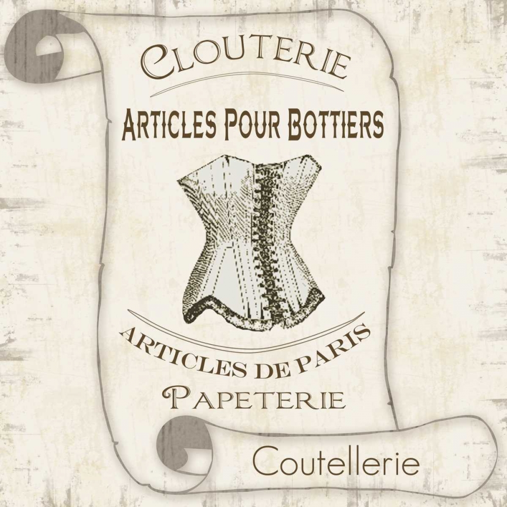 Wall art: Scroll Bath Bustier, by Gibbons, Lauren