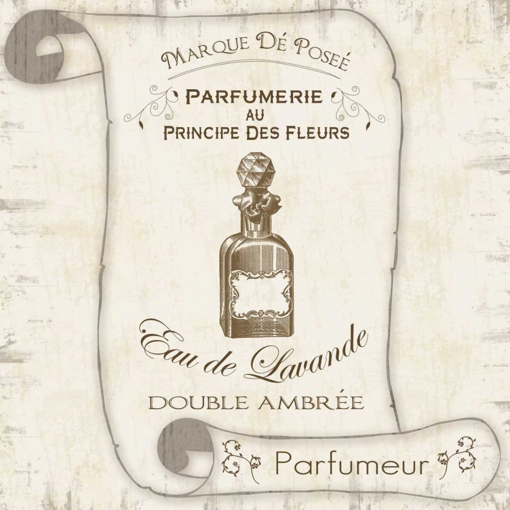 Wall art: Scroll Bath Perfume, by Gibbons, Lauren