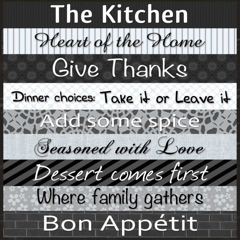 Art Print: Kitchen Patterns