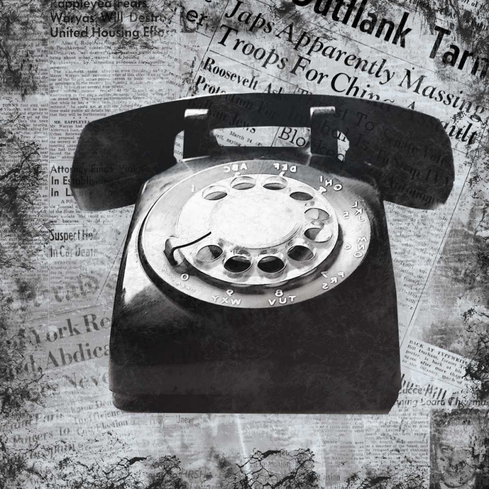 Wall art: Vintage Phone, by Gibbons, Lauren