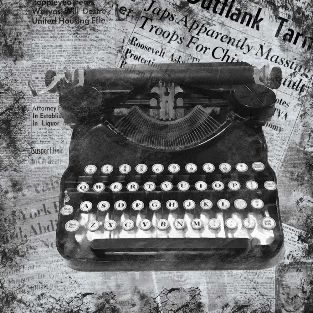 Wall art: Vintage Typewriter, by Gibbons, Lauren