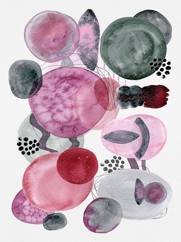 Wall Art Painting id:671884, Name: Whispers Of Amethyst Watercolor Harmony, Artist: Frost, Julia