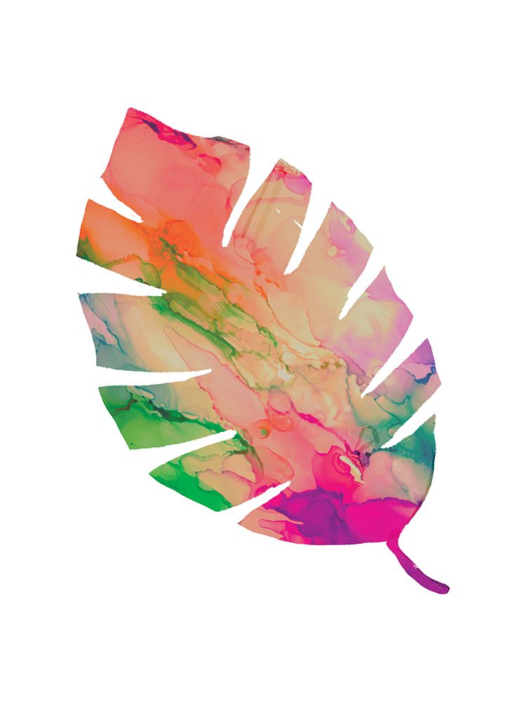 Wall Art Painting id:671886, Name: Sunset Reverie Vibrant Alcohol Ink Leaf Art, Artist: Frost, Julia