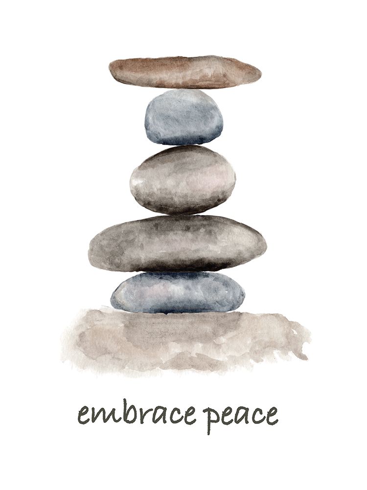 Wall Art Painting id:691693, Name: Spiritual Rock Piles Embrace Peace, Artist: Frost, Julia