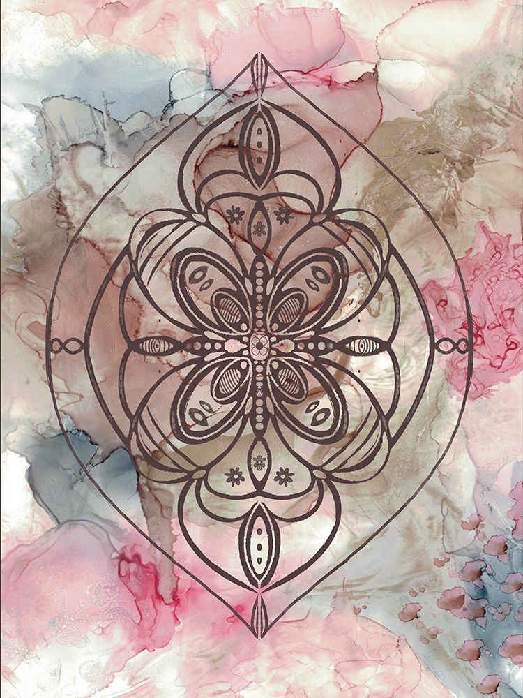 Wall Art Painting id:691689, Name: Mandala Alcohol Inks Background 1, Artist: Frost, Julia