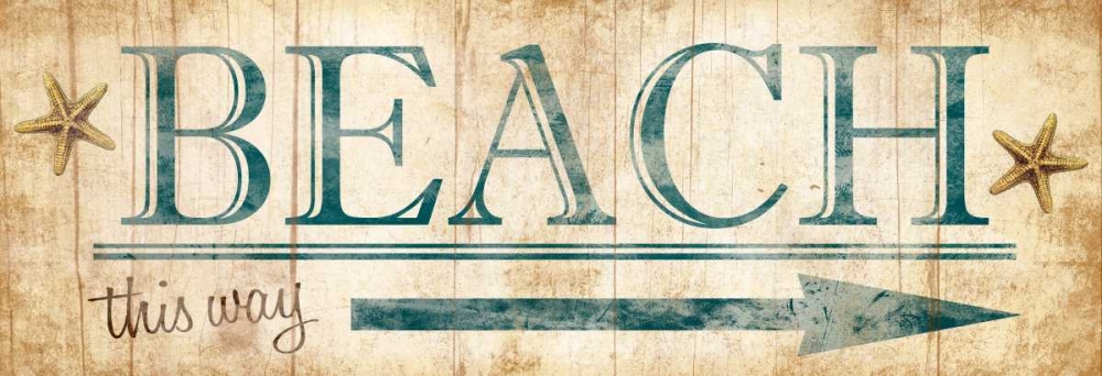 Wall Art Painting id:25535, Name: Beach Sign, Artist: Grey, Jace